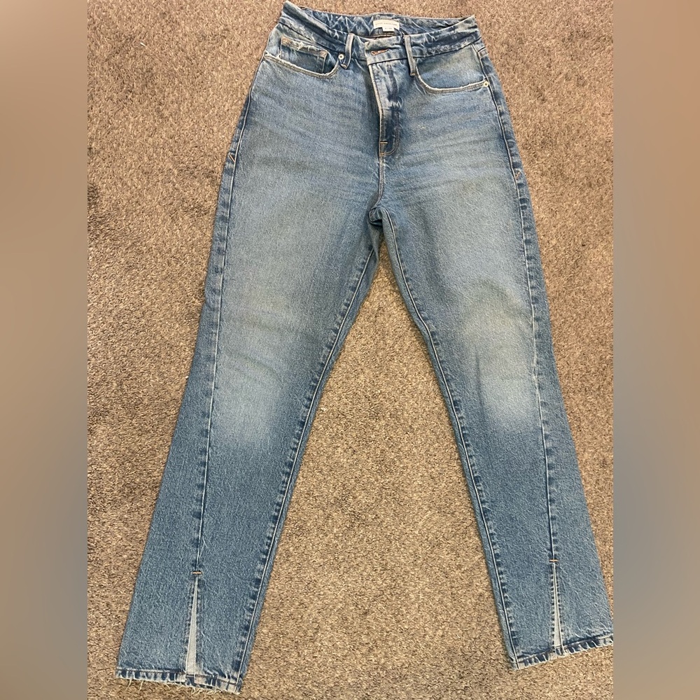 Good American Split hem jeans